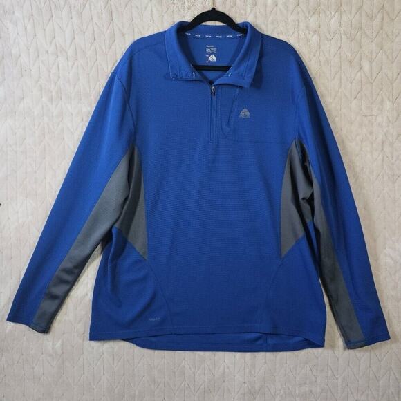 Nike ACG 1/4 Zip Mens XXL Blackridge Firebrick Pullover Sweatshirt Active Blue - Picture 1 of 8